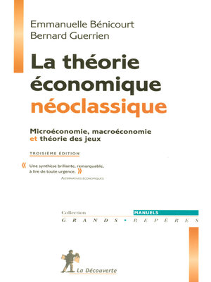 cover image of La théorie économique néoclassique